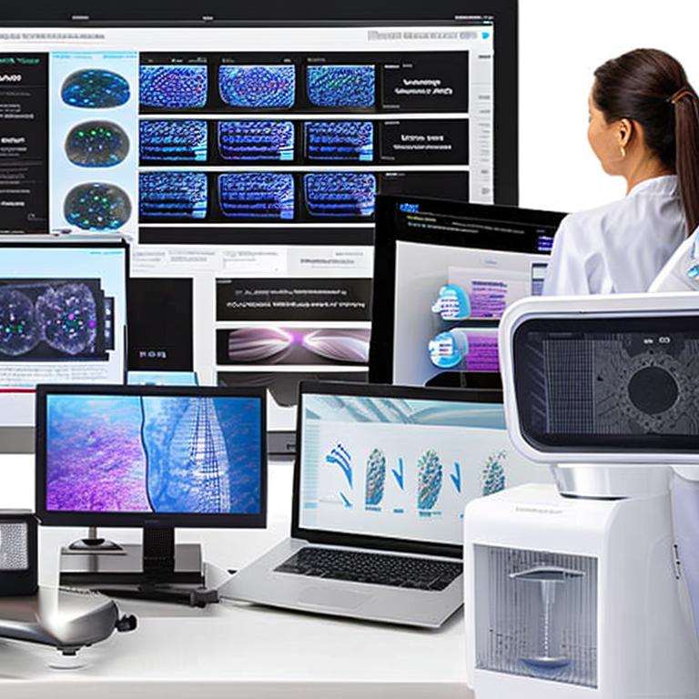 An image showcasing the various AI image analysis solutions offered by medical AI company Lunet, including chest X-ray analysis, mammography analysis, and 3D breast tomosynthesis analysis. The image highlights the technological advancements and contributions of Lunet in the field of medical AI research and diagnostics.